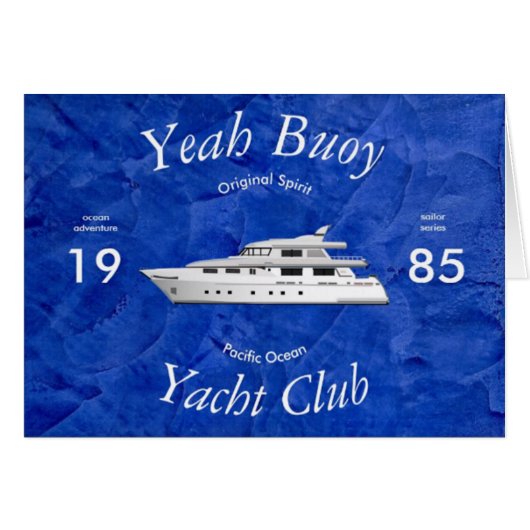 Yacht Club Yeah Buoy Cards (Front Horizontal)