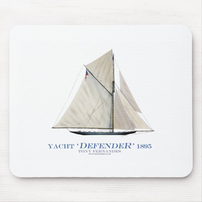 yacht defender 1895 mouse pad (Front)