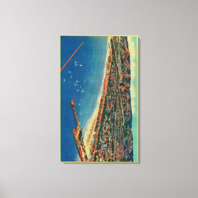 Yacht Harbor, The Palisades, and Santa Monica Canvas Print (Front)