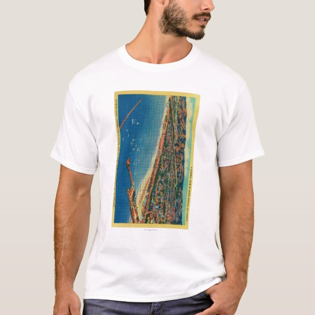 Yacht Harbor, The Palisades, and Santa Monica T-Shirt (Front)