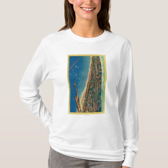 Yacht Harbor, The Palisades, and Santa Monica T-Shirt (Front)