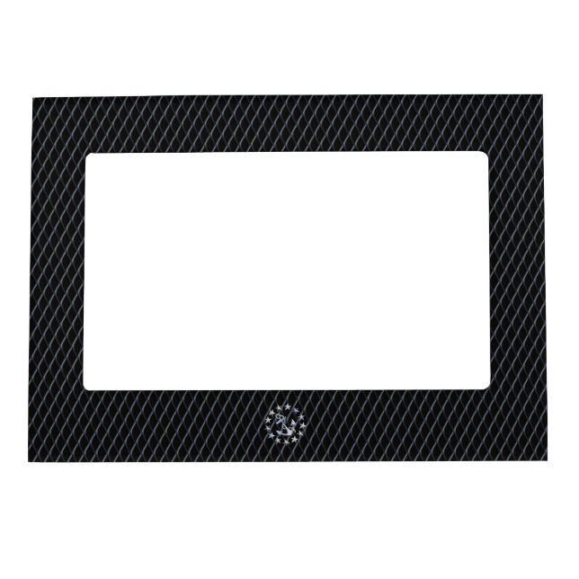 Yacht Naval Flag Anchor and Stars Magnetic Photo Frame (Front)