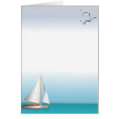 Yacht on a Turquoise Ocean (Front)