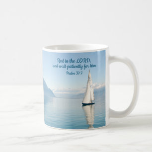 Yacht on Calm Waters Coffee Mug