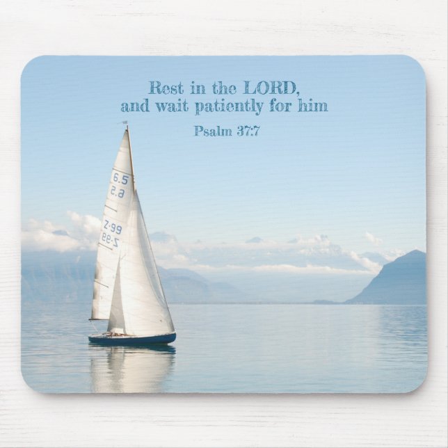 Yacht on Calm Waters  Mouse Pad (Front)
