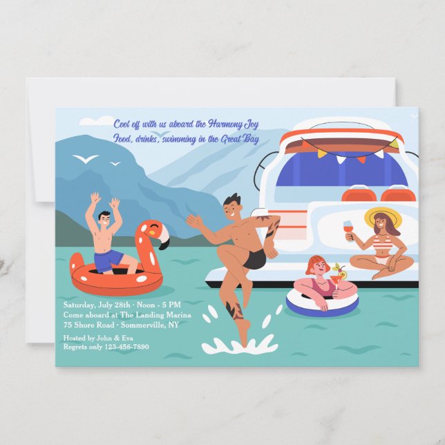 Yacht Party Invitation (Front)