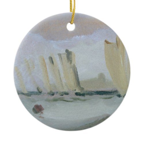 Yacht Racing on the Solent, previously attributed Ceramic Ornament