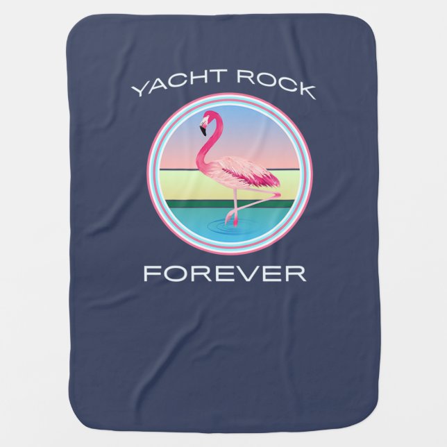Yacht Rock Forever  80s Retro Style Baby Blanket (Front)