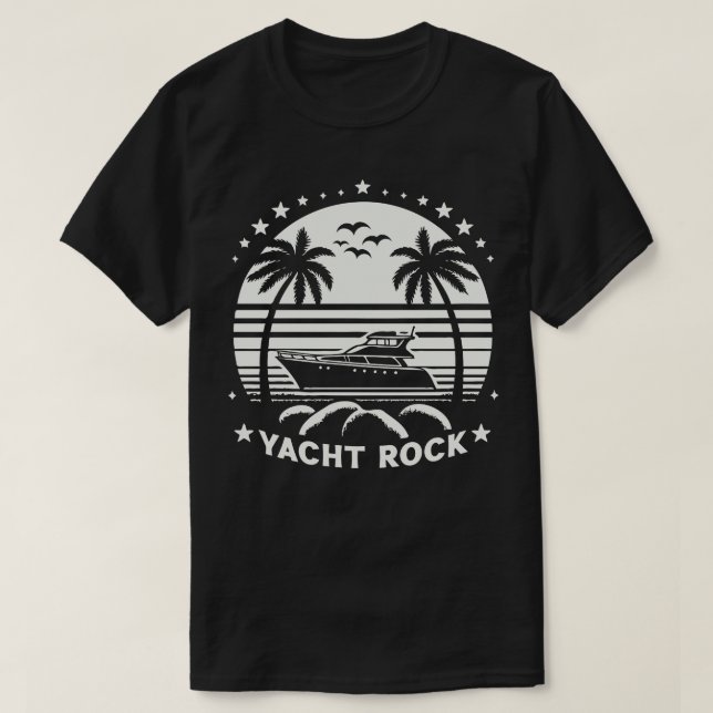 Yacht Rock Retro 80s Style T-Shirt (Design Front)