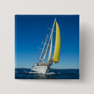 Yacht Sailing South Australia Pinback Button