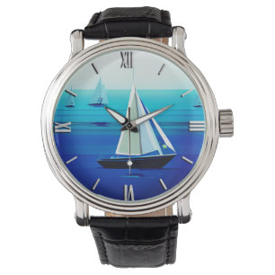 Yacht Under Sail, Cobalt Blue Watch