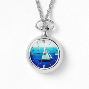 Yacht Under Sail, Cobalt Blue Watch
