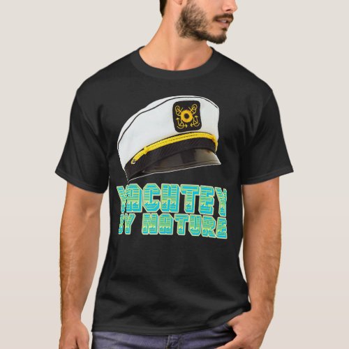 Yachtey By Nature Yacht Rock Vintage 80s Sailing N T_Shirt