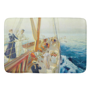 Yachting in the Mediterranean (by J.L. Stewart) Bath Mat