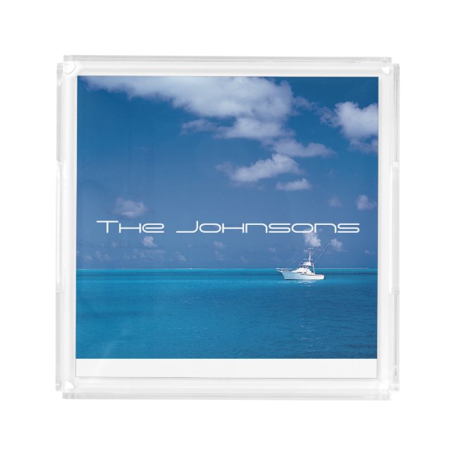 Yachting into the Blue Acrylic Tray (Front)