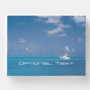 Yachting into the Blue Wooden Box Sign
