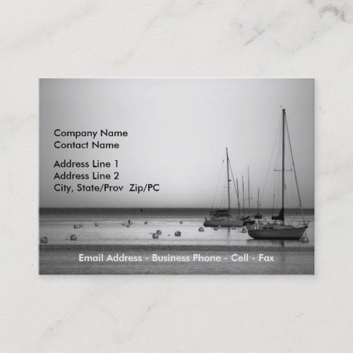Yachts II business card template