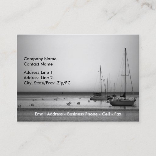 Customizable Yachts II business card template