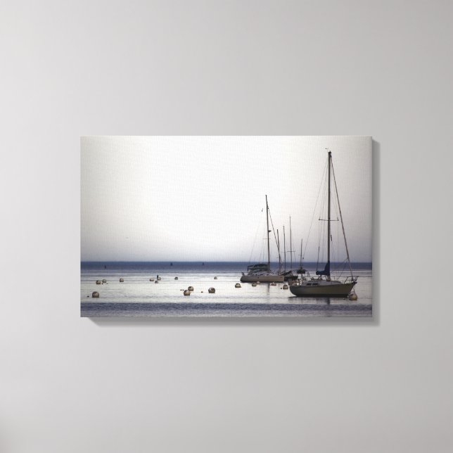 Yachts II wrapped canvas Print (Front)