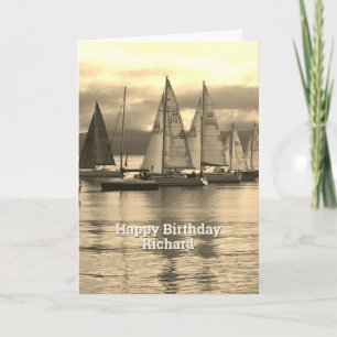 Yachts in Rothesay Bay, Scotland. Card