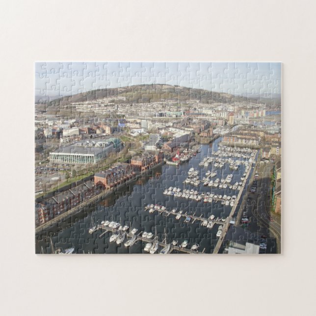 Yachts in Swansea. Jigsaw Puzzle (Horizontal)
