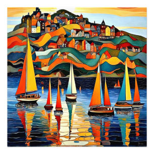 Yachts in the Bay Photo Print