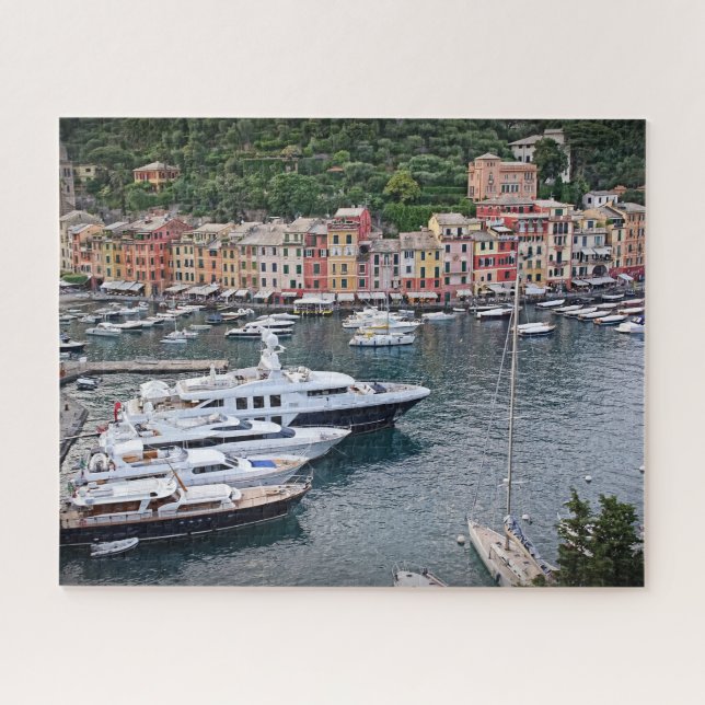Yachts of Portofino - 16x20 - 520 pcs Jigsaw Puzzle (Horizontal)
