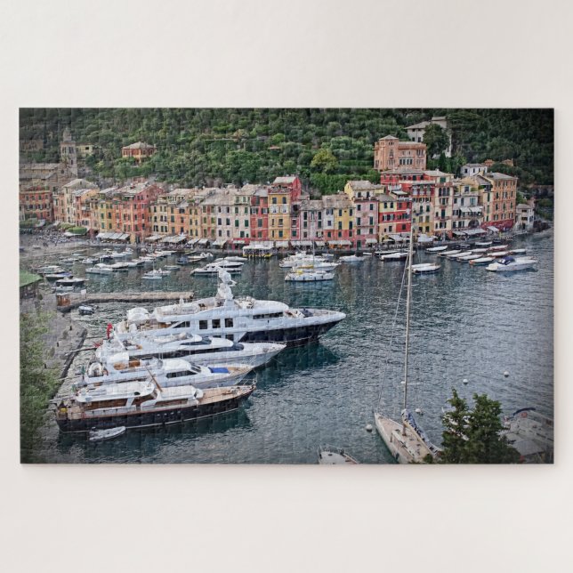 Yachts of Portofino - Italy - 20x30 - 1014 pc Jigsaw Puzzle (Horizontal)