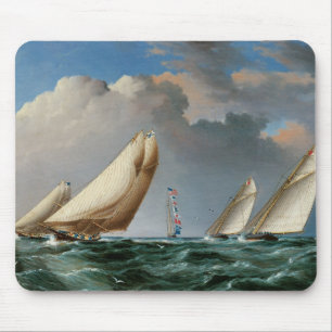 Yachts Rounding the Mark Mouse Pad