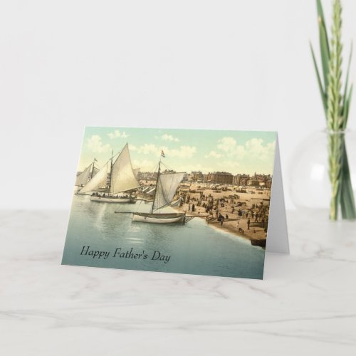 Yachts Starting at Yarmouth Fathers Day Card