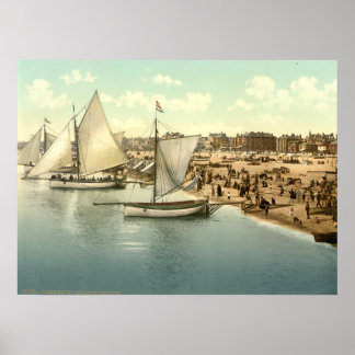 Yachts Starting at Yarmouth, Norfolk, England Poster