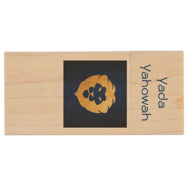 Yada Yahowah USB Flash drive, 64GB Wood Flash Drive (Front)
