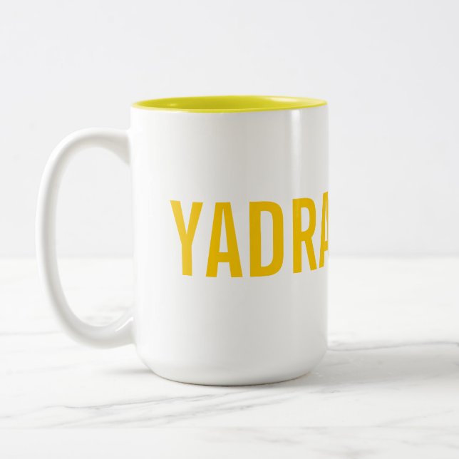 Yadra vinaka Two-Tone coffee mug (Left)