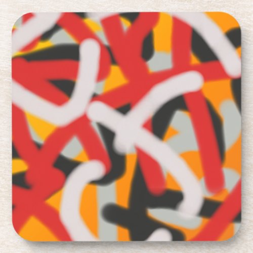 yaei colorful 0748 abstract art coaster