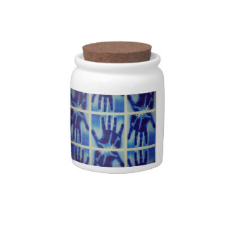 yaei creepy blue hand     candy jar
