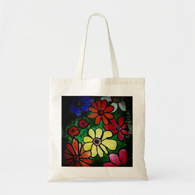 yaei flower  bloom power  is flower tote bag (Front)