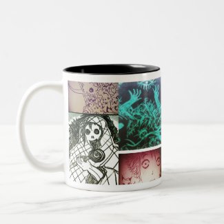 yaei mystery 1 Two-Tone coffee mug