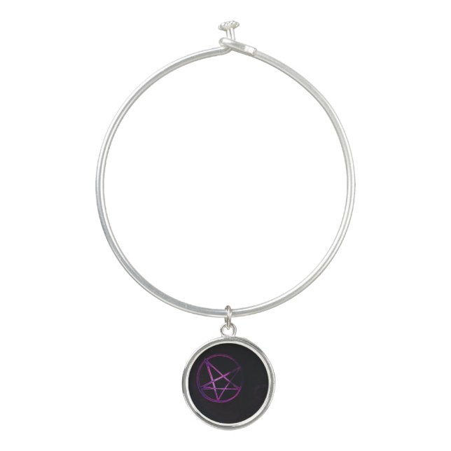 yaei purple pentagram  bangle bracelet (Front)