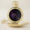 yaei purple pentagram pocket watch