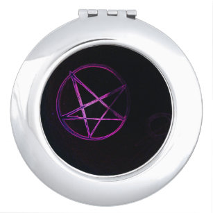 Satanic Pentagram Compact Mirror 