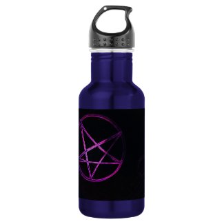 yaei purple pentagram  stainless steel water bottle