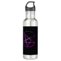 yaei purple pentagram stainless steel water bottle