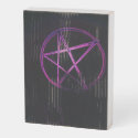 yaei purple pentagram watch wooden box sign