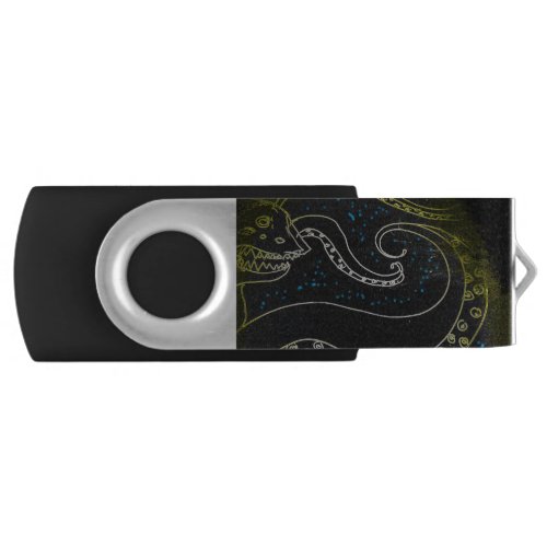 yaei Sweet escape abstract art design Flash Drive