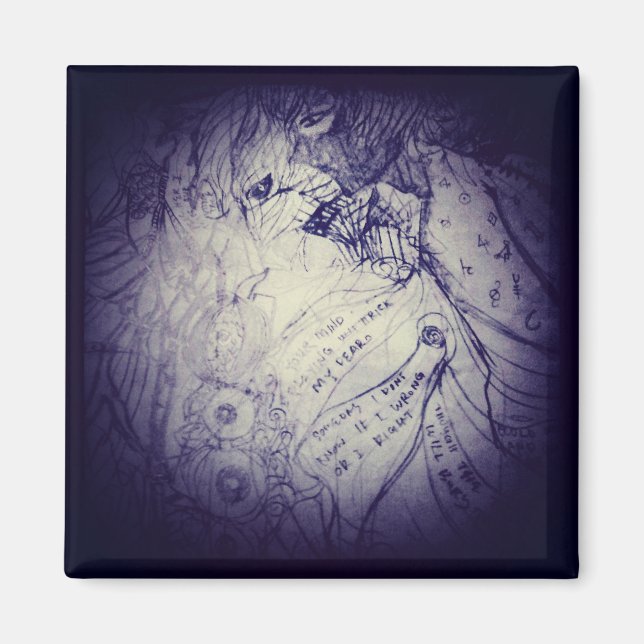 yaei Very dark creature follows me Magnet (Front)