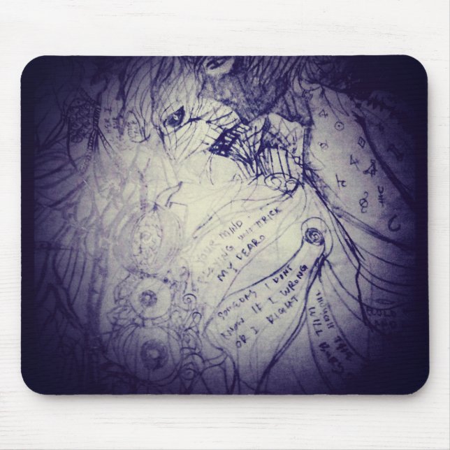 yaei Very dark creature follows me to graveyard Mouse Pad (Front)