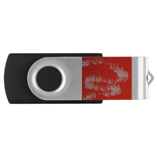 Yaei White  red butterfly project Flash Drive