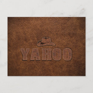 YAHOO western style Postcard