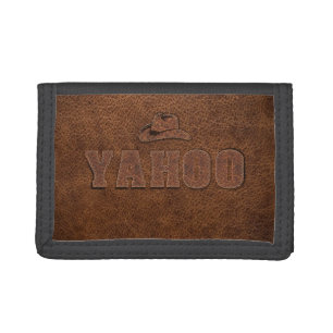 YAHOO western style Tri-fold Wallet