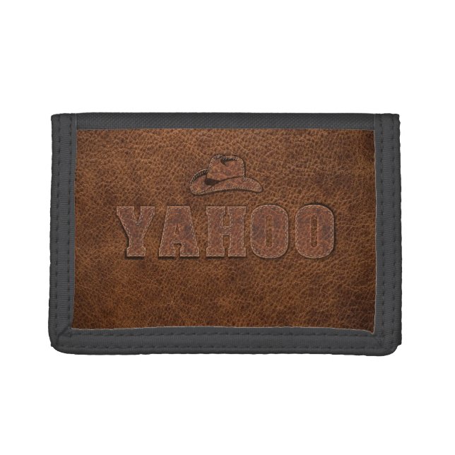 YAHOO western style Trifold Wallet (Front)